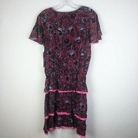 Matilda Jane Helena Dress Womens Size Small Friends Forever Tiered Ruffle Floral - Picture 4 of 4